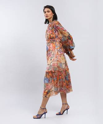 LABEL Multicolor Long Dress 2