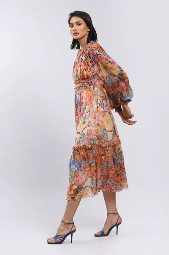 LABEL Multicolor Long Dress