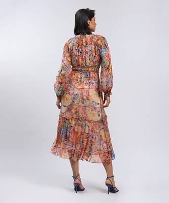 LABEL Multicolor Long Dress 4