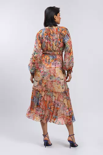 LABEL Multicolor Long Dress