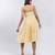 Yellow Strappy Solid Long Dress