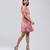 LABEL Pink Printed Short Dress