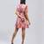 LABEL Pink Printed Short Dress