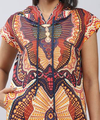 LABEL Black Boho Print Short Dress 6