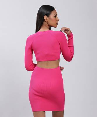 LABEL Pink Bodycon Short Dress 4