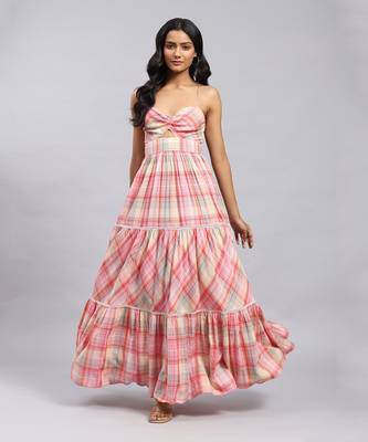 LABEL Pink Thea Maxi Dress 1