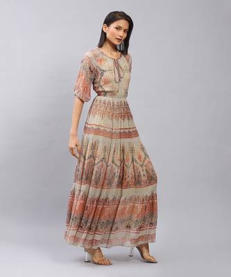 LABEL Olive Printed Maxi Dress 3