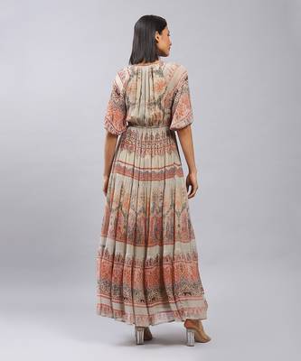 LABEL Olive Printed Maxi Dress 4