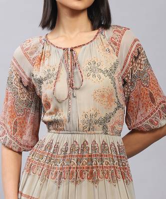LABEL Olive Printed Maxi Dress 5