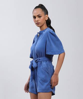 LABEL Electric Blue Playsuit 2