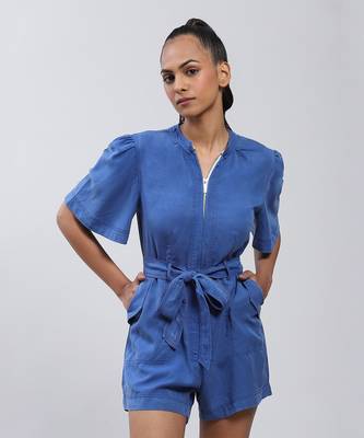 LABEL Electric Blue Playsuit 5
