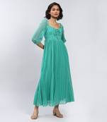 LABEL Aqua Solid Maxi Dress