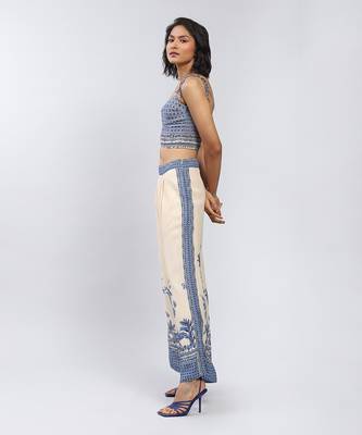 LABEL Ecru Tropical Print Co-Ord Set 2
