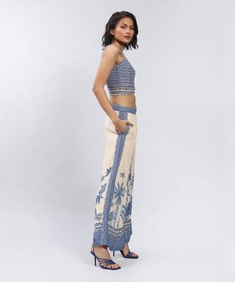LABEL Ecru Tropical Print Co-Ord Set 3