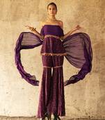 Purple Sera Gharara Set