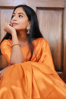  Yellow Woven Art Silk Saree With Blouse 