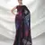 Black Sequins Embroidery Work Bollywood Style Partywear Saree