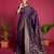 Purple Colour Banarasi Silk Saree For Traditional Ethnic Looks