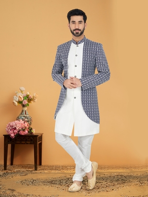 Designer Function Wear Heavy Indo Western Set 1