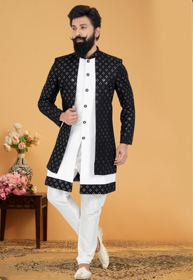 Designer Function Wear Heavy Indo Western Set 1