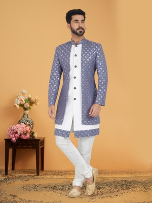 Designer Function Wear Heavy Indo Western Set 1