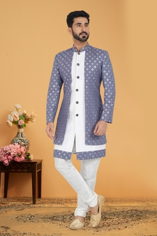 Designer Function Wear Heavy Indo Western Set