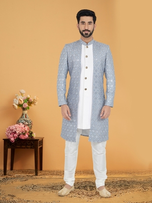 Designer Function Wear Heavy Indo Western Set 1