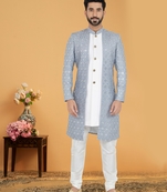 Designer Function Wear Heavy Indo Western Set