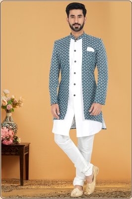 Designer Function Wear Heavy Indo Western Set 1