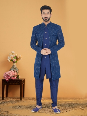 Designer Function Wear Heavy Indo Western Set 1