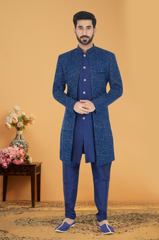 Designer Function Wear Heavy Indo Western Set