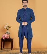 Designer Function Wear Heavy Indo Western Set