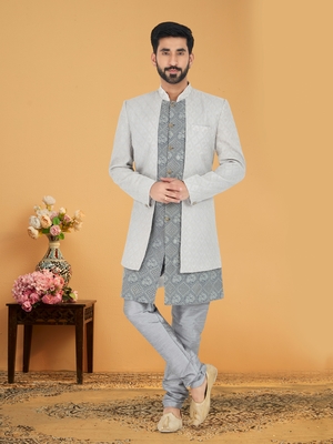Designer Function Wear Heavy Indo Western Set 1