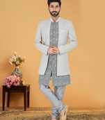 Designer Function Wear Heavy Indo Western Set