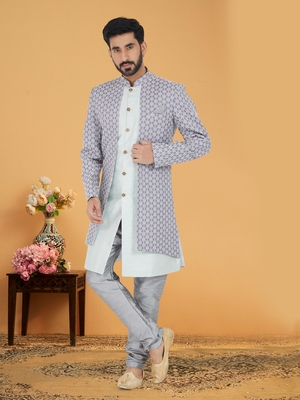 Designer Function Wear Heavy Indo Western Set 1