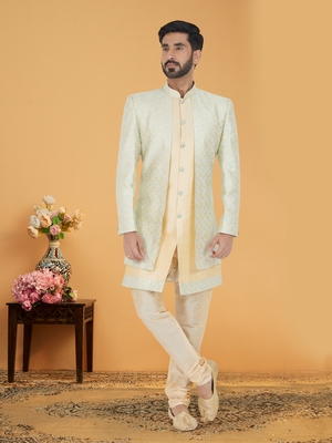 Designer Function Wear Heavy Indo Western Set 1