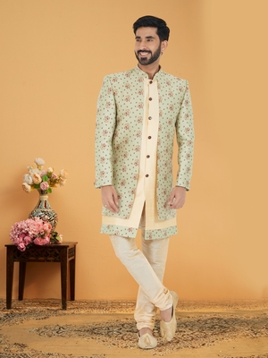 Designer Function Wear Heavy Indo Western Set 1
