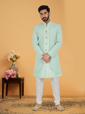 Designer Function Wear Heavy Indo Western Set 1