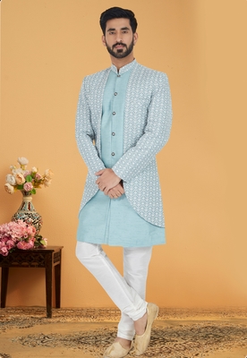 Designer Function Wear Heavy Indo Western Set 1