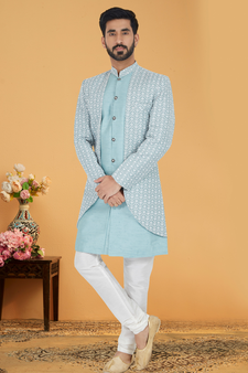 Designer Function Wear Heavy Indo Western Set