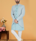 Designer Function Wear Heavy Indo Western Set