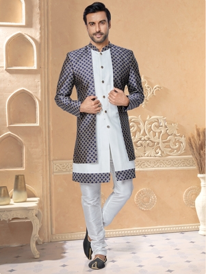 Designer Function Wear Heavy Indo Western Set 1