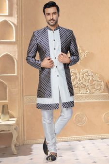 Designer Function Wear Heavy Indo Western Set