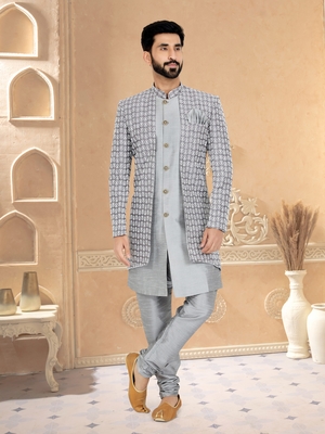 Designer Function Wear Heavy Indo Western Set 1