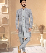 Designer Function Wear Heavy Indo Western Set