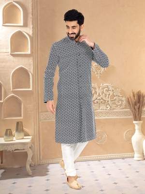 Designer Function Wear Heavy Kurta Pajama 1