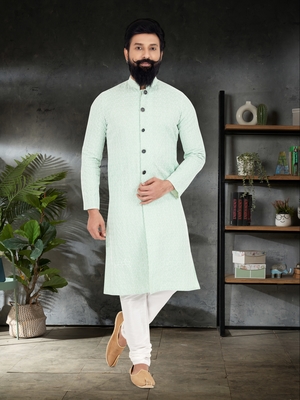 Designer Function Wear Heavy Kurta Pajama 1