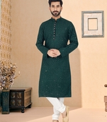 Designer Function Wear Heavy Kurta Pajama