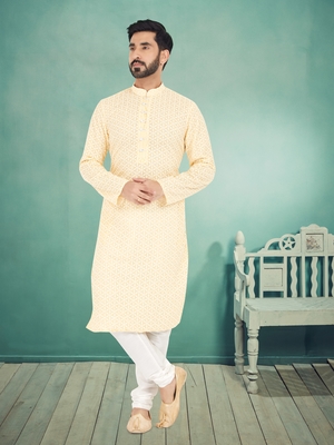 Designer Function Wear Heavy Kurta Pajama 1
