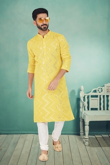 Designer Function Wear Heavy Kurta Pajama